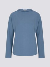 Sweatshirt mit kurzem Stehkragen - Frauen - soft mid blue Sweatshirt mit kurzem Stehkragen - Frauen - soft mid blue - 7 - TOM TAILOR Denim