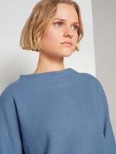 Sweatshirt mit kurzem Stehkragen - Frauen - soft mid blue Sweatshirt mit kurzem Stehkragen - Frauen - soft mid blue - 9 - TOM TAILOR Denim