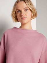 Sweatshirt met korte opstaande kraag - Vrouwen - cozy rose Sweatshirt met korte opstaande kraag - Vrouwen - cozy rose - 9 - TOM TAILOR Denim