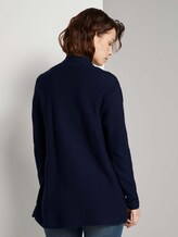 Strukturierter Cardigan mit Bio-Baumwolle - Frauen - Sky Captain Blue Strukturierter Cardigan mit Bio-Baumwolle - Frauen - Sky Captain Blue - 2 - TOM TAILOR