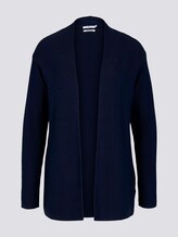Strukturierter Cardigan mit Bio-Baumwolle - Frauen - Sky Captain Blue Strukturierter Cardigan mit Bio-Baumwolle - Frauen - Sky Captain Blue - 7 - TOM TAILOR