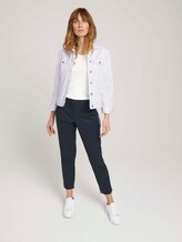 Basic T-Shirt mit Bio-Baumwolle - Frauen - Whisper White Basic T-Shirt mit Bio-Baumwolle - Frauen - Whisper White - 3 - TOM TAILOR