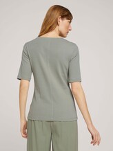 Basic T-Shirt - Frauen - Prairie Grass Green Basic T-Shirt - Frauen - Prairie Grass Green - 2 - TOM TAILOR