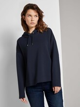 Hoodie mit Seitenschlitzen - Frauen - Sky Captain Blue Hoodie mit Seitenschlitzen - Frauen - Sky Captain Blue - 1 - TOM TAILOR