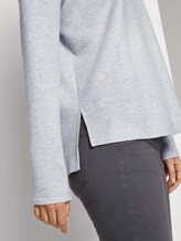 Hoodie mit Seitenschlitzen - Frauen - comfort grey melange Hoodie mit Seitenschlitzen - Frauen - comfort grey melange - 10 - TOM TAILOR