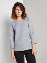 Basic Sweatshirt - Frauen - comfort grey melange Basic Sweatshirt - Frauen - comfort grey melange - 1 - TOM TAILOR