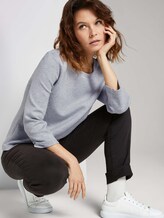 Basic Sweatshirt - Frauen - comfort grey melange Basic Sweatshirt - Frauen - comfort grey melange - 5 - TOM TAILOR