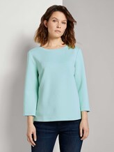 Basic Sweatshirt - Frauen - minty green Basic Sweatshirt - Frauen - minty green - 1 - TOM TAILOR