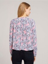 Gemusterte Bluse mit LENZINGTM ECOVEROTM - Frauen - white multicolor flower design Gemusterte Bluse mit LENZINGTM ECOVEROTM - Frauen - white multicolor flower design - 2 - TOM TAILOR