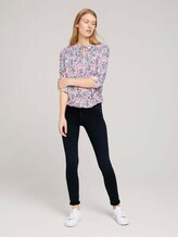 Gemusterte Bluse mit LENZINGTM ECOVEROTM - Frauen - white multicolor flower design Gemusterte Bluse mit LENZINGTM ECOVEROTM - Frauen - white multicolor flower design - 3 - TOM TAILOR