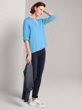 Bluse mit LENZING™ ECOVERO™ - Frauen - Clear Light Blue Bluse mit LENZING™ ECOVERO™ - Frauen - Clear Light Blue - 3 - TOM TAILOR