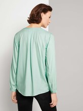 Blouse met plooidetail met LENZINGTM ECOVEROTM - Vrouwen - minty green Blouse met plooidetail met LENZINGTM ECOVEROTM - Vrouwen - minty green - 2 - TOM TAILOR