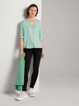 Blouse met plooidetail met LENZINGTM ECOVEROTM - Vrouwen - minty green Blouse met plooidetail met LENZINGTM ECOVEROTM - Vrouwen - minty green - 3 - TOM TAILOR