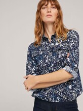 Hemdbluse mit LENZING™ ECOVERO™ und Turn-Up Ärmel - Frauen - navy yellow flower design Hemdbluse mit LENZING™ ECOVERO™ und Turn-Up Ärmel - Frauen - navy yellow flower design - 5 - TOM TAILOR