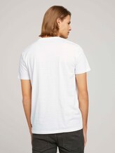 strukturiertes T-Shirt mit Bio-Baumwolle - Männer - White strukturiertes T-Shirt mit Bio-Baumwolle - Männer - White - 2 - TOM TAILOR Denim