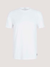 strukturiertes T-Shirt mit Bio-Baumwolle - Männer - White strukturiertes T-Shirt mit Bio-Baumwolle - Männer - White - 7 - TOM TAILOR Denim