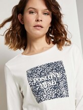 Fotoprint Langarmshirt mit Bio-Baumwolle - Frauen - Whisper White Fotoprint Langarmshirt mit Bio-Baumwolle - Frauen - Whisper White - 9 - TOM TAILOR