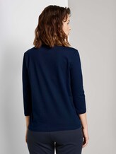 Fotoprint Langarmshirt mit Bio-Baumwolle - Frauen - Sky Captain Blue Fotoprint Langarmshirt mit Bio-Baumwolle - Frauen - Sky Captain Blue - 2 - TOM TAILOR