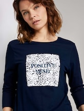 Fotoprint Langarmshirt mit Bio-Baumwolle - Frauen - Sky Captain Blue Fotoprint Langarmshirt mit Bio-Baumwolle - Frauen - Sky Captain Blue - 9 - TOM TAILOR