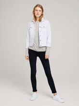 Gestreiftes Langarmshirt - Frauen - grey melange offwhite stripe Gestreiftes Langarmshirt - Frauen - grey melange offwhite stripe - 3 - TOM TAILOR