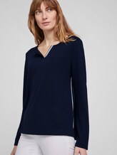 Langarmshirt mit Henleyausschnitt - Frauen - Sky Captain Blue Langarmshirt mit Henleyausschnitt - Frauen - Sky Captain Blue - 5 - TOM TAILOR