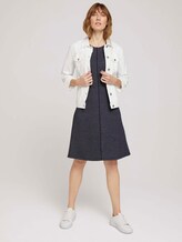 Kleid in A-Linie - Frauen - navy structured design Kleid in A-Linie - Frauen - navy structured design - 3 - TOM TAILOR