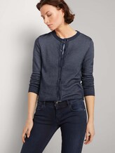 Kurzer Cardigan mit Knopfleiste - Frauen - Sky Captain Blue Kurzer Cardigan mit Knopfleiste - Frauen - Sky Captain Blue - 5 - TOM TAILOR