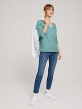 Strukturierter Pullover mit Bio-Baumwolle - Frauen - soft leaf green Strukturierter Pullover mit Bio-Baumwolle - Frauen - soft leaf green - 3 - TOM TAILOR
