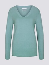 Strukturierter Pullover mit Bio-Baumwolle - Frauen - soft leaf green Strukturierter Pullover mit Bio-Baumwolle - Frauen - soft leaf green - 7 - TOM TAILOR