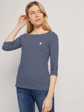 Gestreiftes Shirt - Frauen - navy white small stripe Gestreiftes Shirt - Frauen - navy white small stripe - 5 - TOM TAILOR