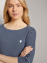 Gestreiftes Shirt - Frauen - navy white small stripe Gestreiftes Shirt - Frauen - navy white small stripe - 9 - TOM TAILOR