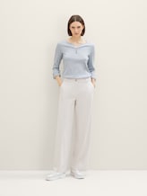 Gestreiftes T-Shirt mit Bio-Baumwolle - Frauen - offwhite navy small stripe Gestreiftes T-Shirt mit Bio-Baumwolle - Frauen - offwhite navy small stripe - 3 - TOM TAILOR