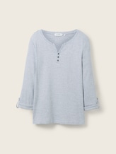 Gestreiftes T-Shirt mit Bio-Baumwolle - Frauen - offwhite navy small stripe Gestreiftes T-Shirt mit Bio-Baumwolle - Frauen - offwhite navy small stripe - 7 - TOM TAILOR