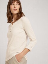 Gestreept T-shirt van biologisch katoen - Vrouwen - offwhite green small stripe Gestreept T-shirt van biologisch katoen - Vrouwen - offwhite green small stripe - 5 - TOM TAILOR