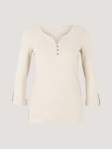 Gestreept T-shirt van biologisch katoen - Vrouwen - offwhite green small stripe Gestreept T-shirt van biologisch katoen - Vrouwen - offwhite green small stripe - 7 - TOM TAILOR