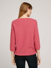 Strukturiertes Shirt mit Tunnelzug - Frauen - cozy pink Strukturiertes Shirt mit Tunnelzug - Frauen - cozy pink - 2 - TOM TAILOR