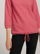 Strukturiertes Shirt mit Tunnelzug - Frauen - cozy pink Strukturiertes Shirt mit Tunnelzug - Frauen - cozy pink - 9 - TOM TAILOR