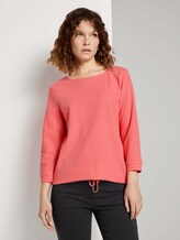 Overhemd met textuur en trekkoord - Vrouwen - strong peach tone Overhemd met textuur en trekkoord - Vrouwen - strong peach tone - 1 - TOM TAILOR