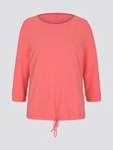 Overhemd met textuur en trekkoord - Vrouwen - strong peach tone Overhemd met textuur en trekkoord - Vrouwen - strong peach tone - 7 - TOM TAILOR
