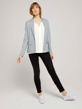 Henley T-Shirt im Materialmix - Frauen - Whisper White Henley T-Shirt im Materialmix - Frauen - Whisper White - 3 - TOM TAILOR