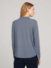 Gemustertes Henley Shirt - Frauen - navy dot print Gemustertes Henley Shirt - Frauen - navy dot print - 2 - TOM TAILOR