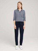 Gemustertes Henley Shirt - Frauen - navy dot print Gemustertes Henley Shirt - Frauen - navy dot print - 3 - TOM TAILOR