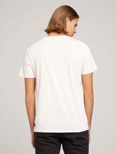 Basic T-shirt met biologisch katoen - Mannen - Soft Beige Solid Basic T-shirt met biologisch katoen - Mannen - Soft Beige Solid - 2 - TOM TAILOR Denim