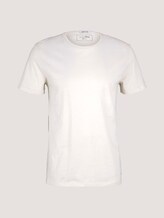 Basic T-shirt met biologisch katoen - Mannen - Soft Beige Solid Basic T-shirt met biologisch katoen - Mannen - Soft Beige Solid - 7 - TOM TAILOR Denim