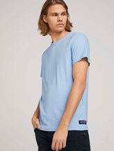 Basic T-Shirt mit Bio-Baumwolle - Männer - Foggy Blue Basic T-Shirt mit Bio-Baumwolle - Männer - Foggy Blue - 5 - TOM TAILOR Denim