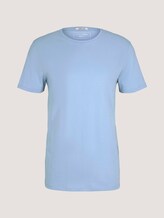 Basic T-Shirt mit Bio-Baumwolle - Männer - Foggy Blue Basic T-Shirt mit Bio-Baumwolle - Männer - Foggy Blue - 7 - TOM TAILOR Denim