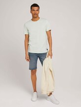 Basic T-Shirt mit Bio-Baumwolle - Männer - smooth green Basic T-Shirt mit Bio-Baumwolle - Männer - smooth green - 3 - TOM TAILOR Denim