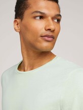 Basic T-Shirt mit Bio-Baumwolle - Männer - smooth green Basic T-Shirt mit Bio-Baumwolle - Männer - smooth green - 9 - TOM TAILOR Denim