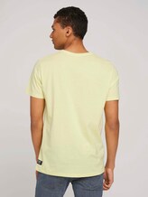 Basic T-Shirt mit Bio-Baumwolle - Männer - cream yellow Basic T-Shirt mit Bio-Baumwolle - Männer - cream yellow - 2 - TOM TAILOR Denim
