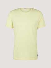 Basic T-Shirt mit Bio-Baumwolle - Männer - cream yellow Basic T-Shirt mit Bio-Baumwolle - Männer - cream yellow - 7 - TOM TAILOR Denim